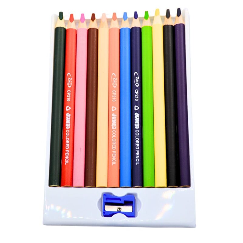 Zinix Jumbo Colored Pencil (1*12) - Image 2