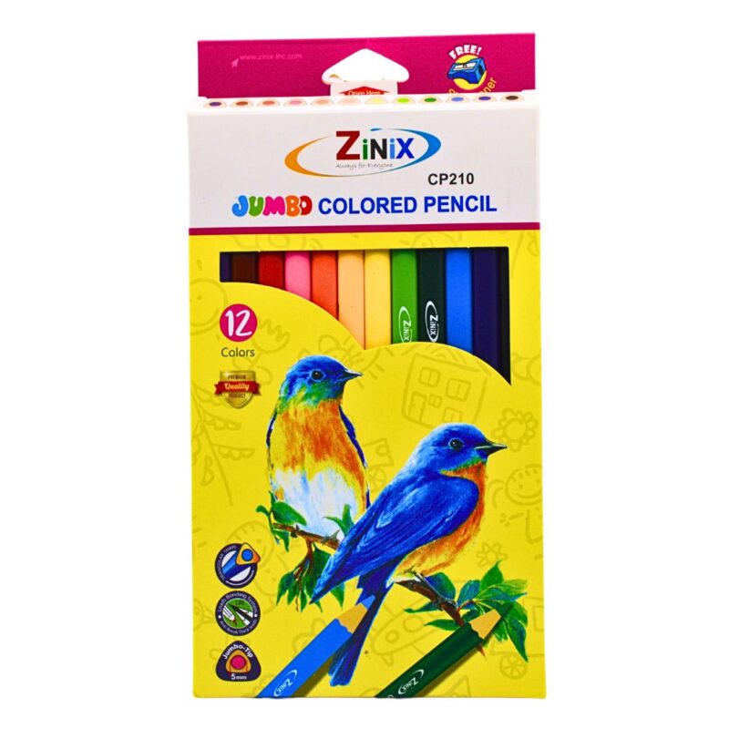 Zinix Jumbo Colored Pencil (1*12)