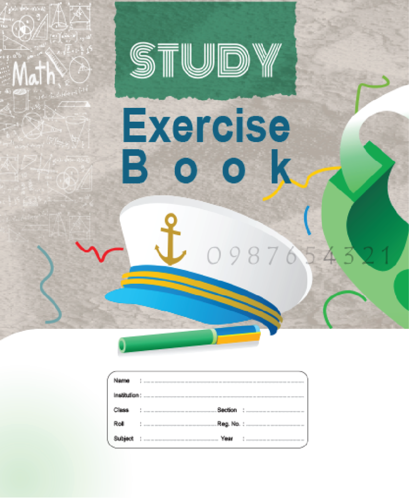 Study Exercise Book Math(Small/124 pages)