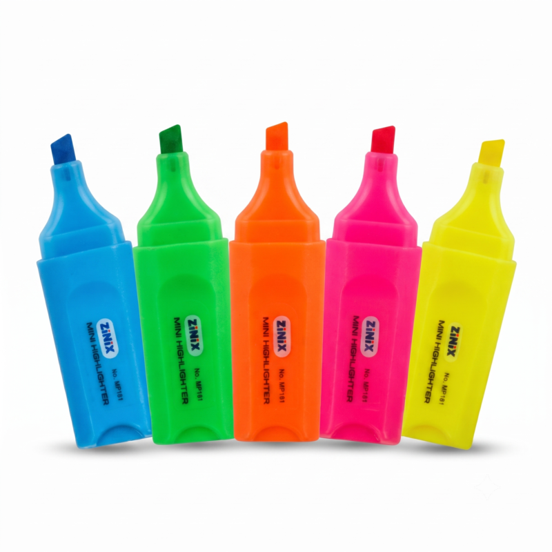 Zinix Cute Mini Highlighter Yellow 1 P